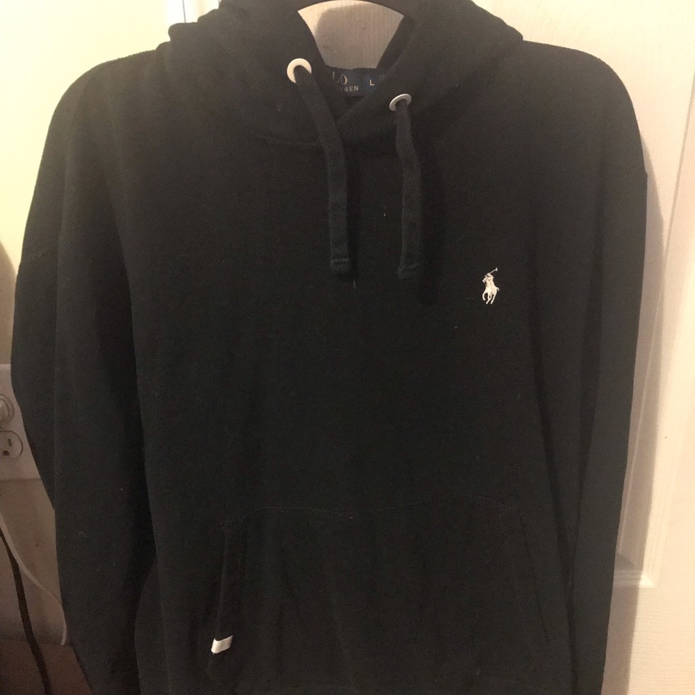 Ralph Lauren Polo Black Hoodie. ‘Performance’